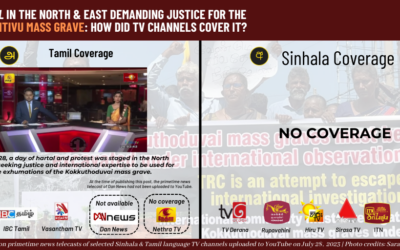 Hartal in the North & East Demanding justice for the Mullaitivu mass grave: How did TV channels cover it?
