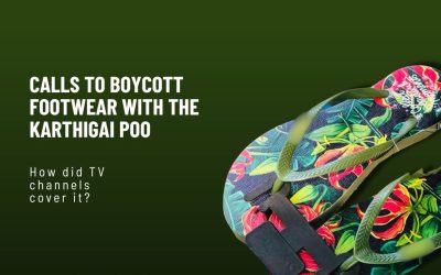 Calls to boycott footwear with the Karthigai POO