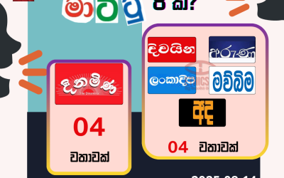 ‘මාට්ටු’ යන්න මාධ්‍ය වාර්තාකරණයට නුසුදුසු වන්නේ ඇයි? 