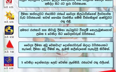 රජයේ වෛද්‍ය නිලධාරීන්ගේ සංගමය වැඩ වර්ජනයට සැරසෙයි?