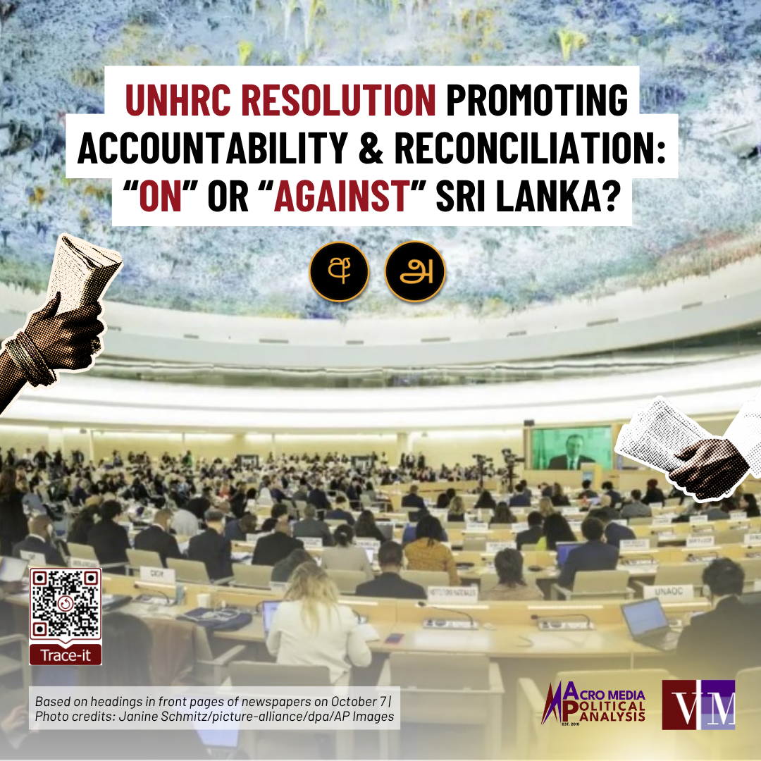 The UNHRC resolution promoting accountability and reconciliation: “On ...