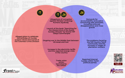 Major stories in the Sinhala and Tamil press: Mar.29 – Apr.5