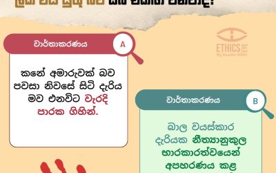 ගැටලුව: පුවත් වාර්තාකරණය තුළ අපරාධයට මුහුණ දුන් පුද්ගලයාට දොස් පැවරීම බහුලව නිරීක්ෂණය වන අතර, එය ඇඳුම් පැළඳුම්, හැසිරීම, සබඳතා හෝ පෞද්ගලික ඉතිහාසය පිළිබඳ අදහස් දැක්වීම් හරහා ඉතා සූක්ෂ්ම ලෙස සිදුවිය හැකිය. වාර්තාකරණය A හි “වැරදි පාරක ගිහින්” යන වැකිය තුළින් සිදු කෙරෙනුයේ මෙය නොවේද?