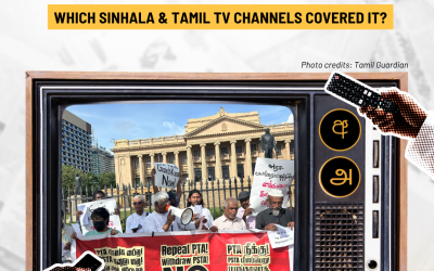 Protest opposing the PTA in Colombo