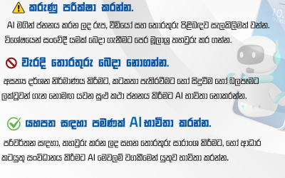 අර්බුදයකදී AI භාවිතයේ වගකීම