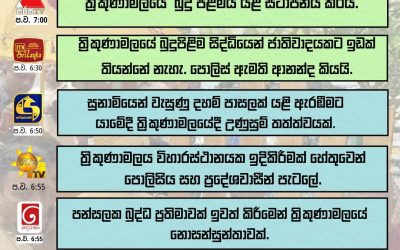 ත්‍රිකුණාමලයේ බුදු පිළිමය ඉවත් කිරීම සහ යළි ස්ථාපනය