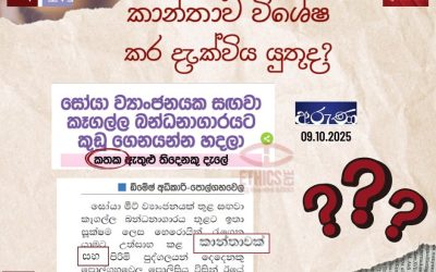 කාන්තාව විශේෂ කර දැක්විය යුතුද?