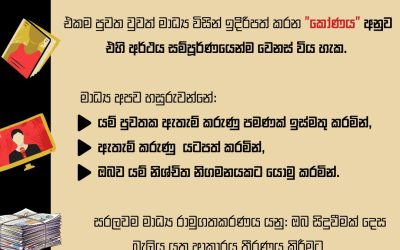 මාධ්ය රාමුගතකරණය හඳුනාගනිමු!