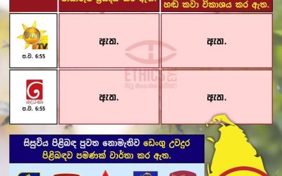 ඩෙංගු උවදුර සහ ඩෙංගු වැළඳී සරසවි සිසුවියක මිය යාම.