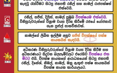 විපක්ෂයේ නායකයින්ගේ හමුව.