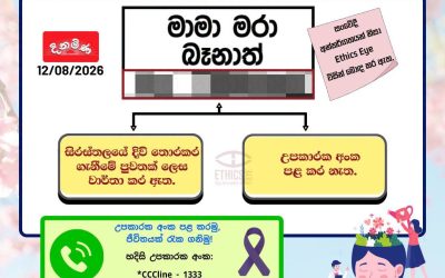ඝාතන – දිවි තොර කරගැනීම් වගකීමෙන් වාර්තා කරමු!