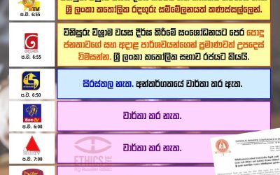 විනිසුරු විශ්රාම වයස් දිගුව ගැන ශ්රී ලංකා කතෝලික රදගුරු සම්මේලනය.